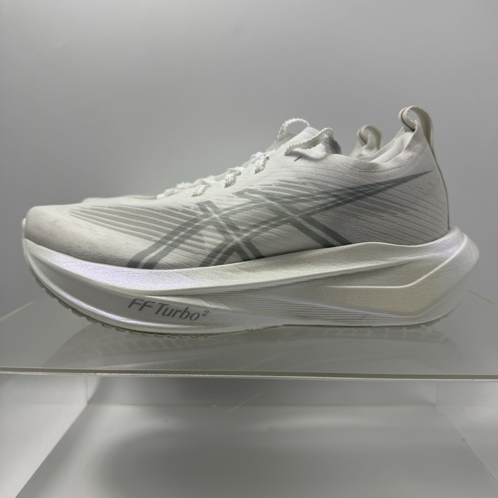 ASICS Megablast White Silver Running Shoes 1013A170 Men's Size 7.5 / Women's 9
